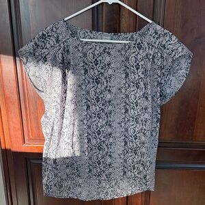 Converse Black and White Lace Blouse